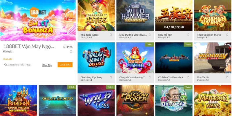 Một vài dịch vụ trò chơi hấp dẫn chỉ có tại nơi đây